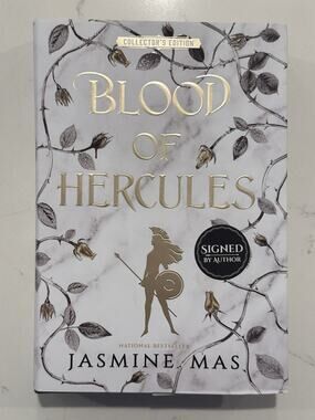 Signed-First Edition-Blood of Hercules by Jasmine Mas-Sprayed Edge-AUTOGRAPH #1